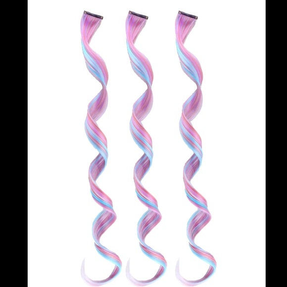 Easiest clip ins ever!!! 22 inch Cotton Candy Spirals!!! - Picture 5 of 6